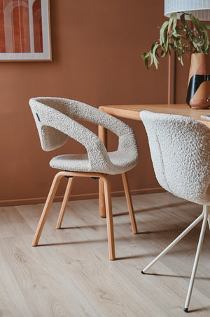 Zuiver Flexback eetkamerstoel Beige