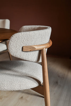 HelloChair HC109 Elda eetkamerstoel essenhout tabacco Alpine Natural