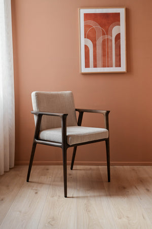 HelloChair HC117 Fyna eetkamerstoel Silent Natural poot essen coffee