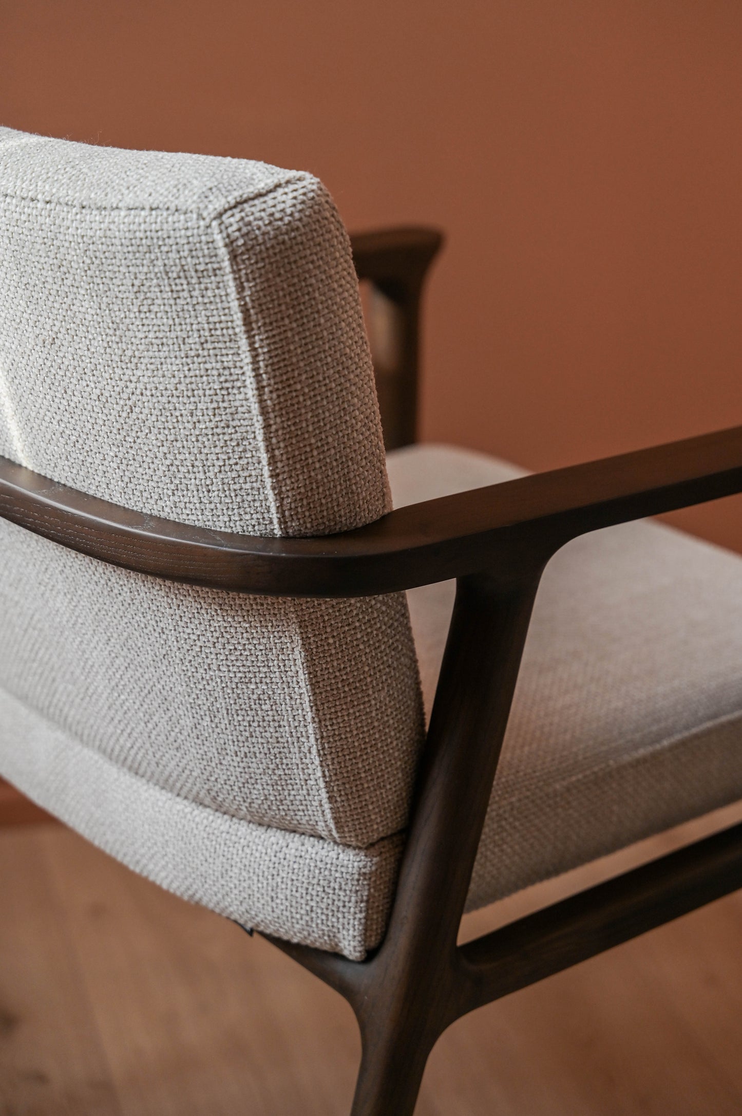 HelloChair HC117 Fyna eetkamerstoel Silent Natural poot essen coffee