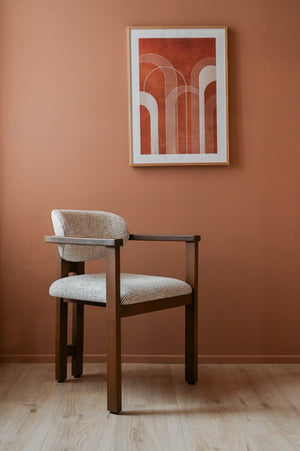 HelloChair HC107 Ingje eetkamerstoel Coffee Ash Coco Shell