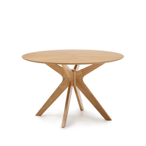 Kave Home Naanim eettafel rond Ø120 cm Naturel