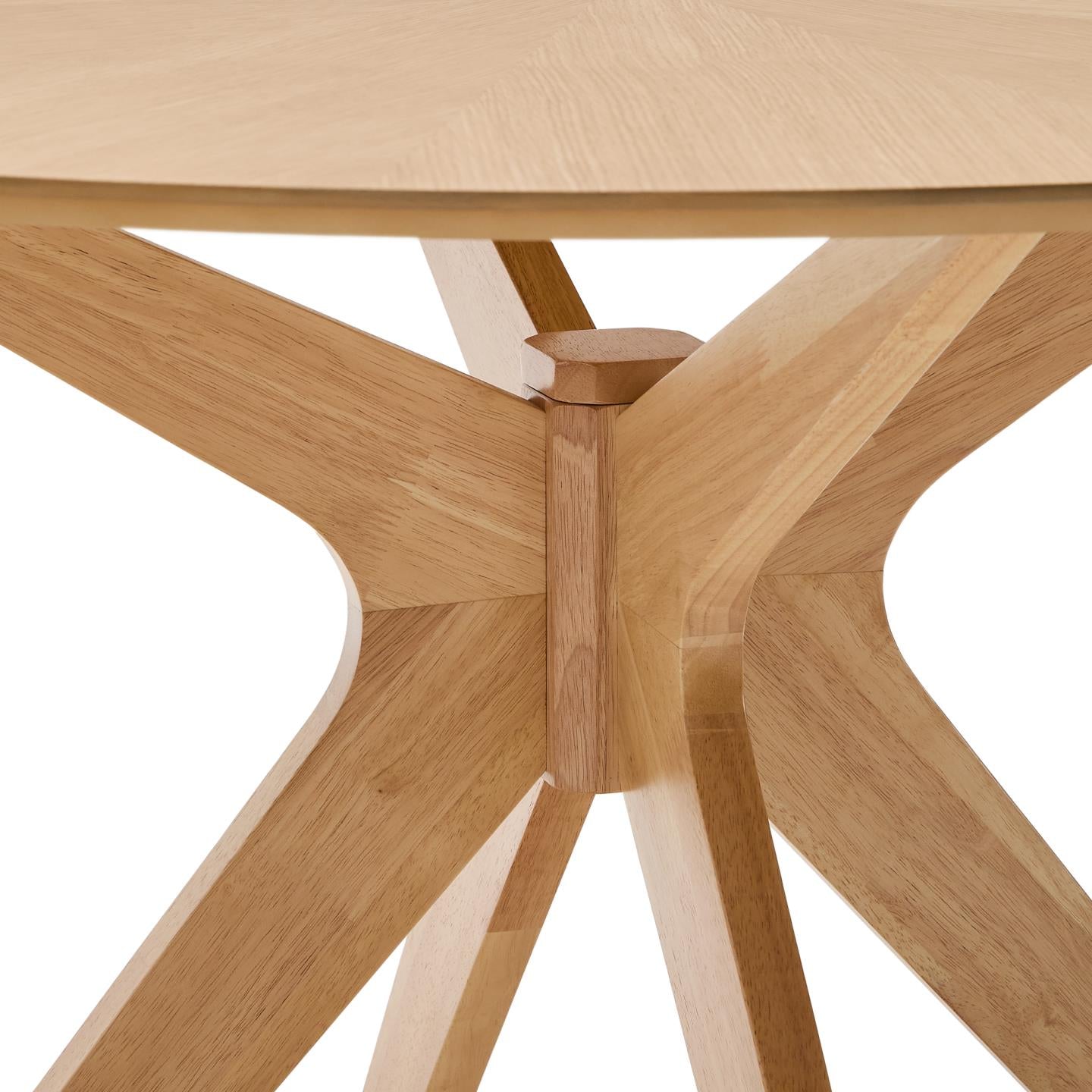 Kave Home Naanim eettafel rond Ø120 cm Naturel