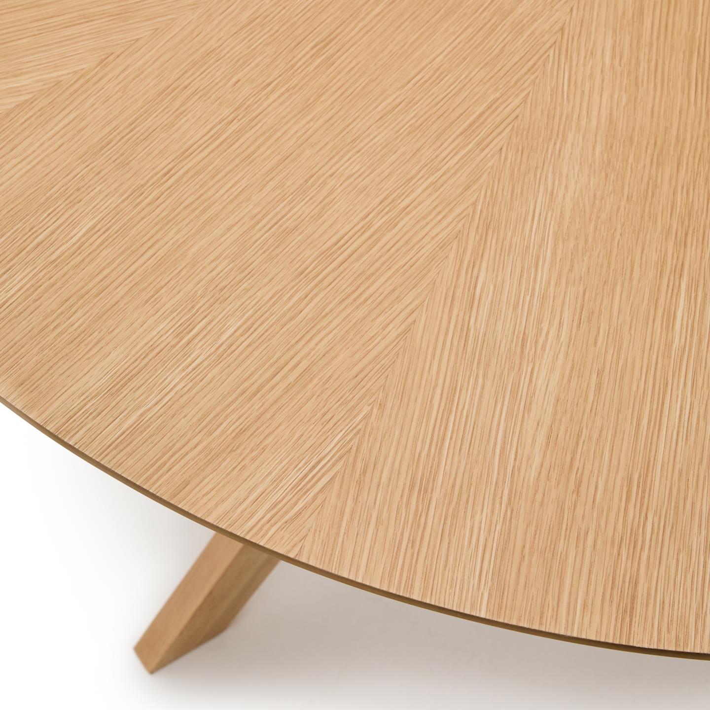 Kave Home Naanim eettafel rond Ø120 cm Naturel