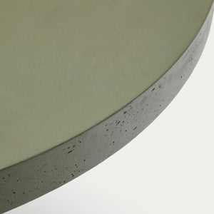 Kave Home Aiguablava tuintafel Ø120 cm cement Groen