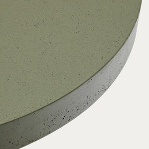Kave Home Aiguablava tuintafel Ø90 cm cement Groen