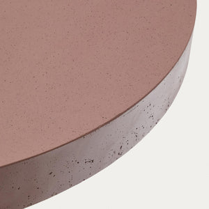 Kave Home Aiguablava tuintafel Ø90 cm cement Terracotta