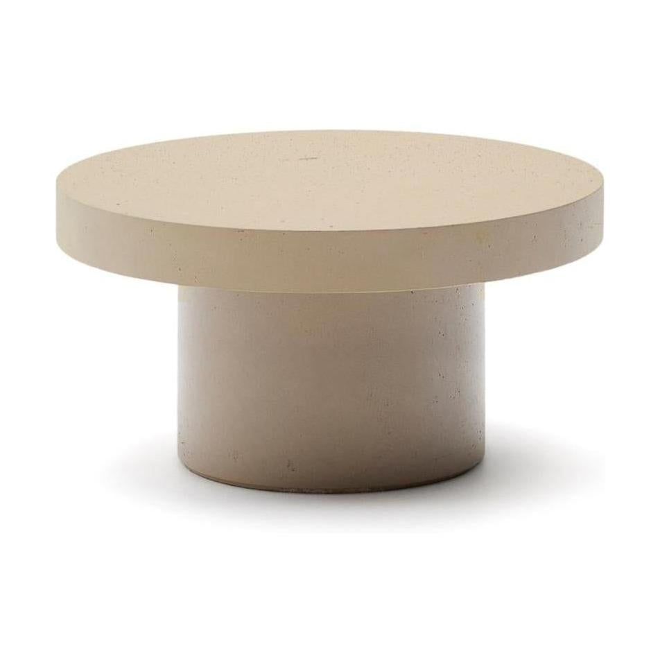 Kave Home Aiguablava salontafel Ø90 cm cement Beige