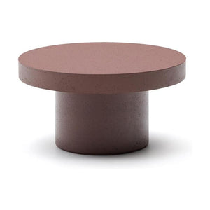 Kave Home Aiguablava salontafel Ø90 cm cement Terracotta