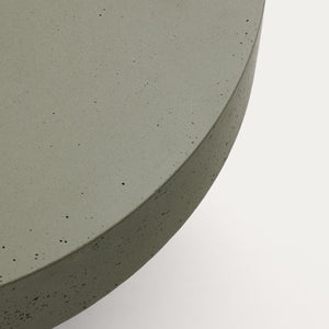 Kave Home Aiguablava salontafel Ø66 cm cement Groen