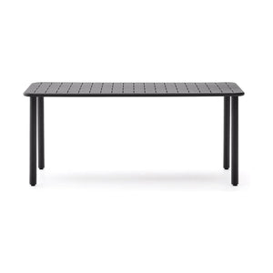 Kave Home Brai tuintafel 180x90 cm gegalvaniseerd Donkergrijs