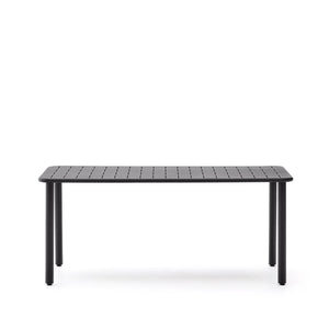 Kave Home Brai tuintafel 180x90 cm gegalvaniseerd Donkergrijs