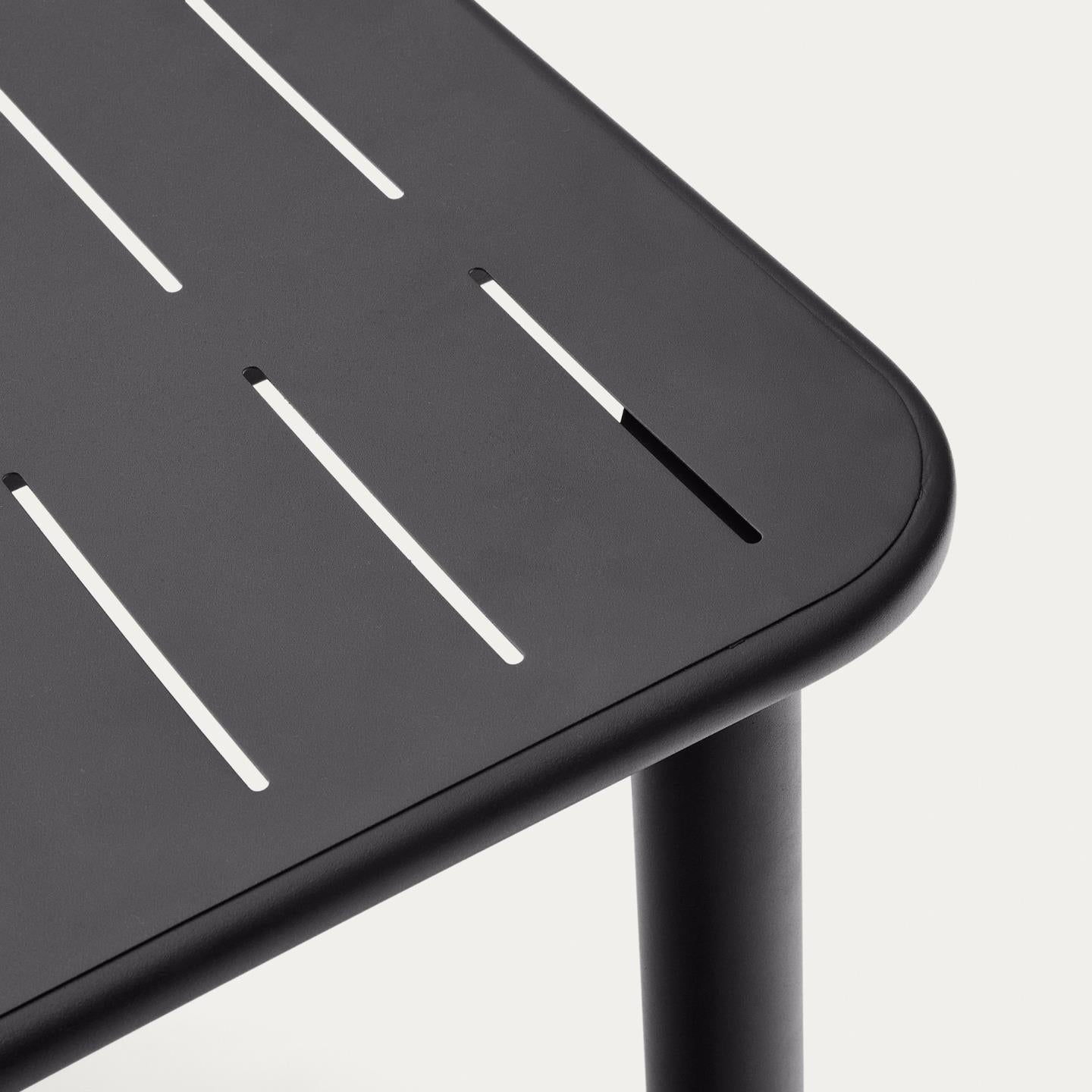 Kave Home Brai tuintafel 180x90 cm gegalvaniseerd Donkergrijs