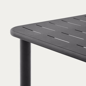 Kave Home Brai tuintafel 180x90 cm gegalvaniseerd Donkergrijs