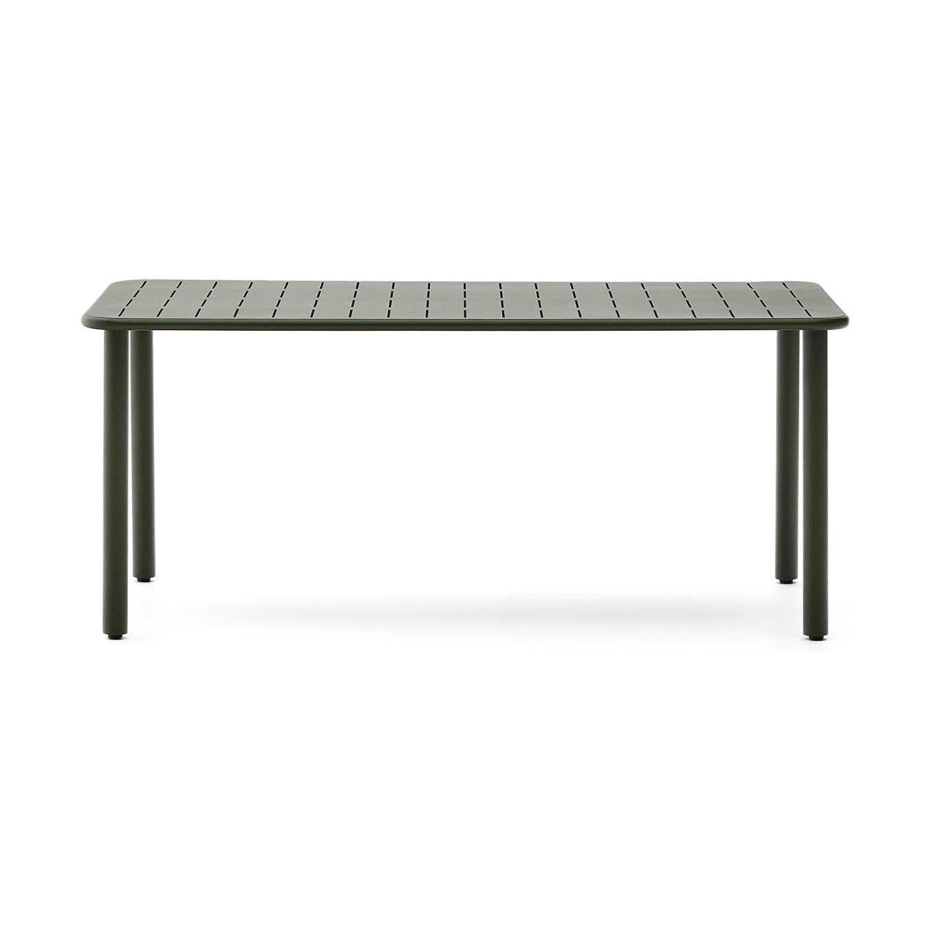 Kave Home Brai tuintafel 180x90 cm gegalvaniseerd Groen