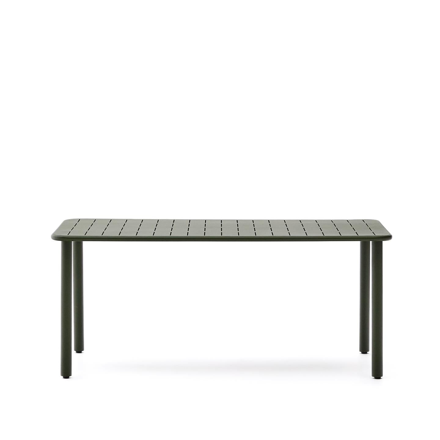 Kave Home Brai tuintafel 180x90 cm gegalvaniseerd Groen