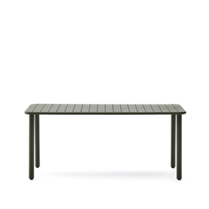 Kave Home Brai tuintafel 180x90 cm gegalvaniseerd Groen