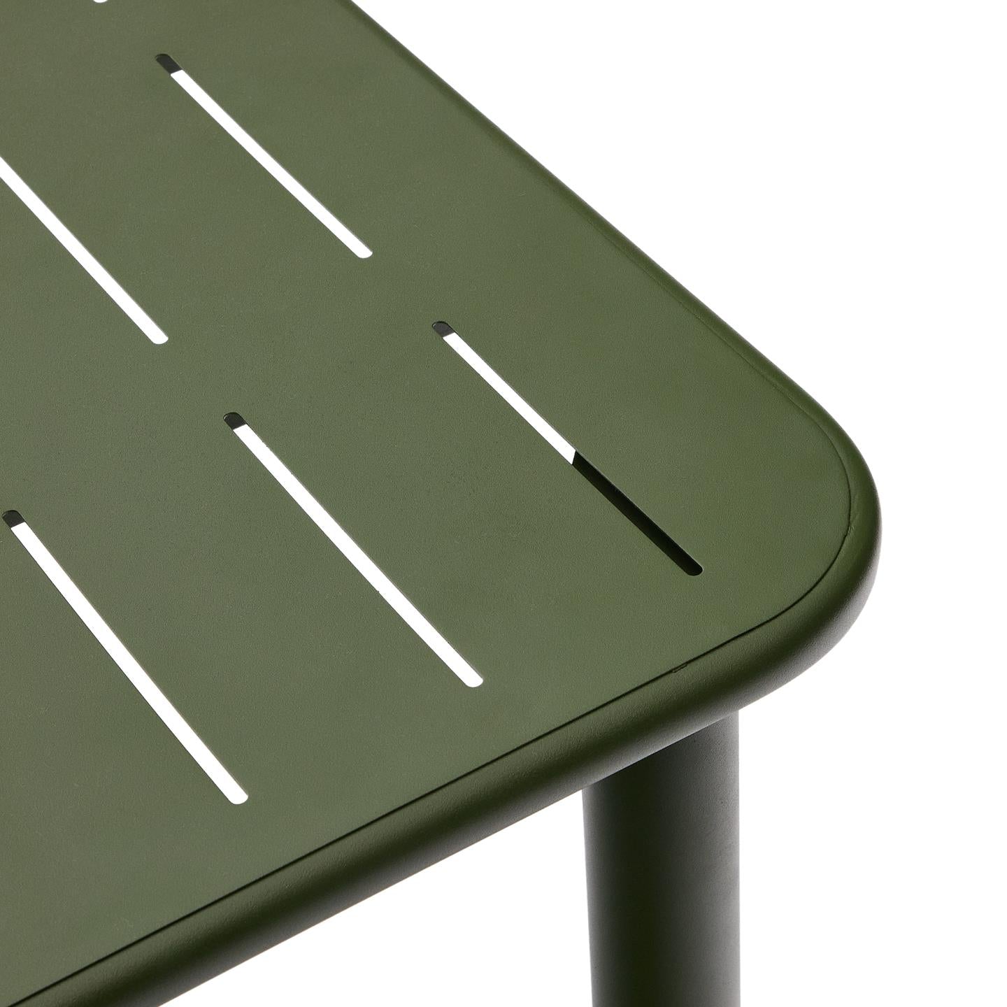 Kave Home Brai tuintafel 180x90 cm gegalvaniseerd Groen