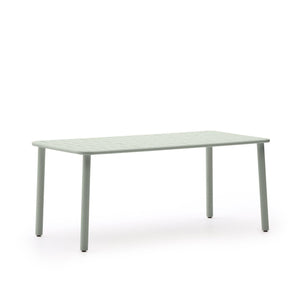 Kave Home Brai tuintafel 180x90 cm gegalvaniseerd Turquoise