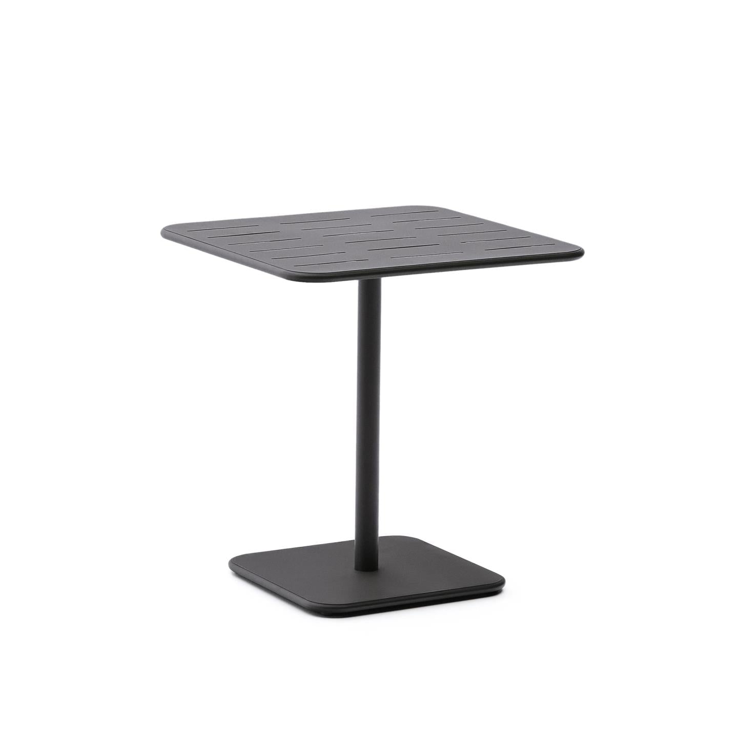 Kave Home Brai tuintafel 70x70 cm gegalvaniseerd Donkergrijs