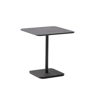 Kave Home Brai tuintafel 70x70 cm gegalvaniseerd Donkergrijs