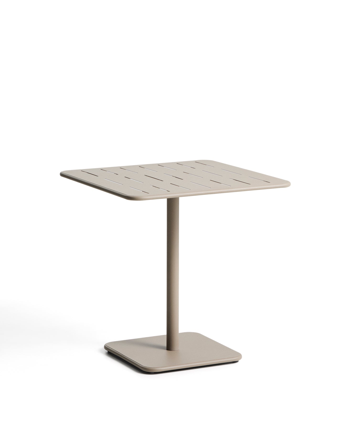 Kave Home Brai tuintafel 70x70 cm gegalvaniseerd Taupe
