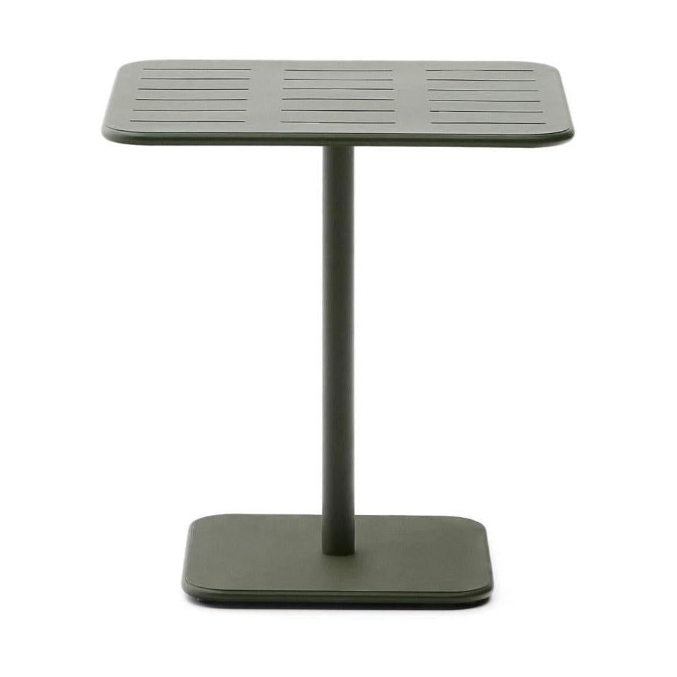Kave Home Brai tuintafel 70x70 cm gegalvaniseerd Groen