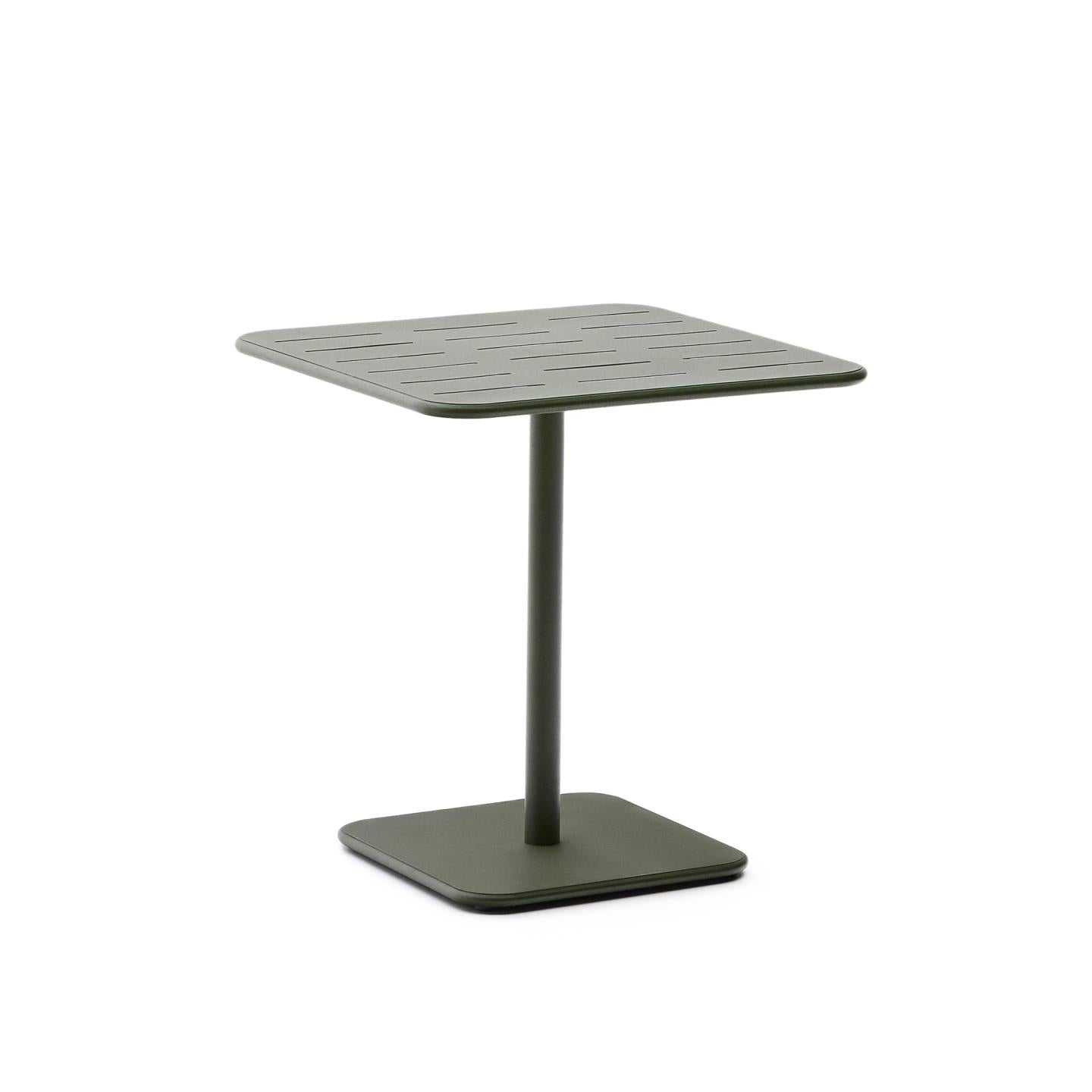 Kave Home Brai tuintafel 70x70 cm gegalvaniseerd Groen
