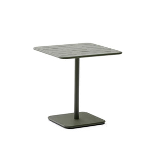 Kave Home Brai tuintafel 70x70 cm gegalvaniseerd Groen