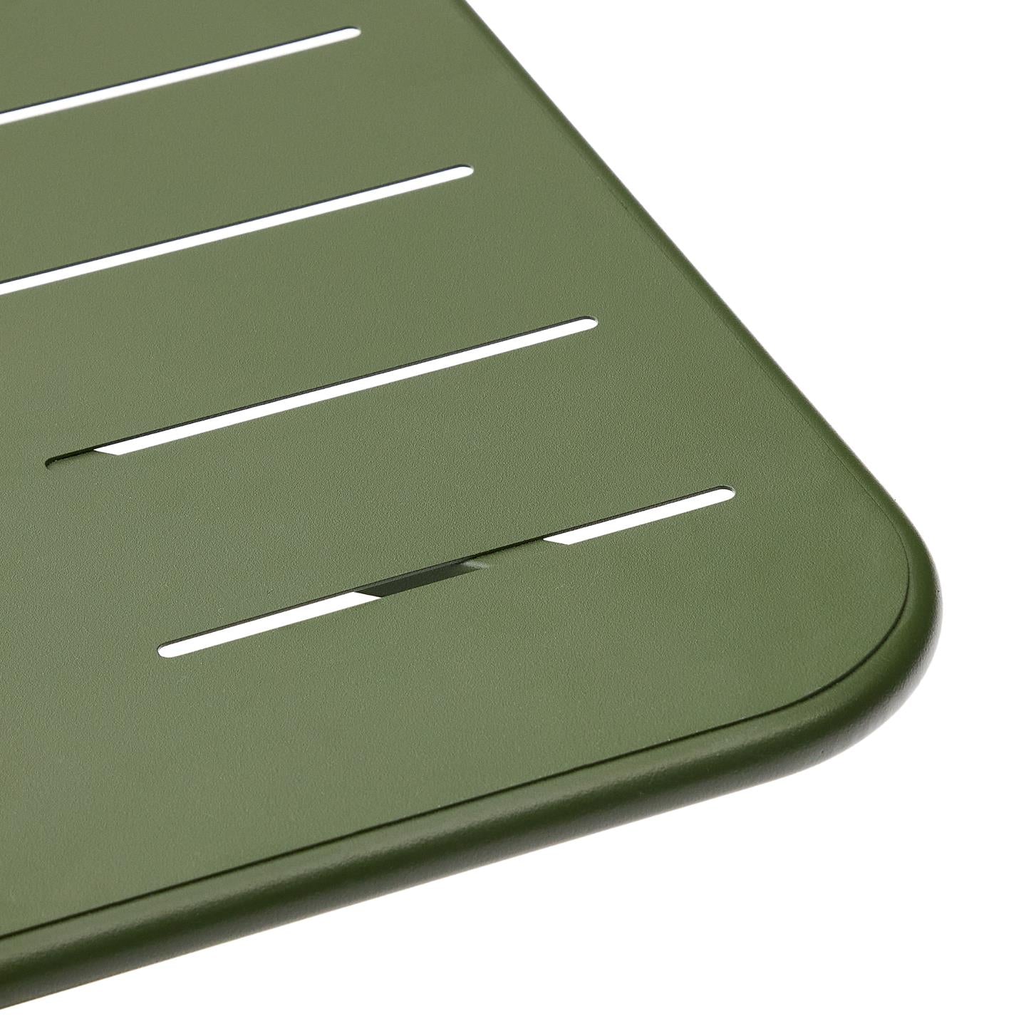 Kave Home Brai tuintafel 70x70 cm gegalvaniseerd Groen
