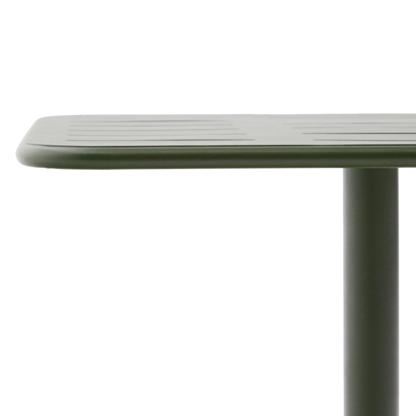 Kave Home Brai tuintafel 70x70 cm gegalvaniseerd Groen