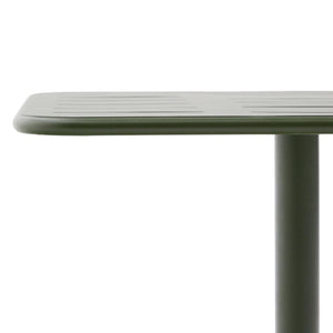 Kave Home Brai tuintafel 70x70 cm gegalvaniseerd Groen