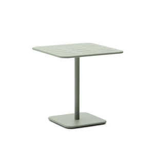 Kave Home Brai tuintafel 70x70 cm gegalvaniseerd Turquoise