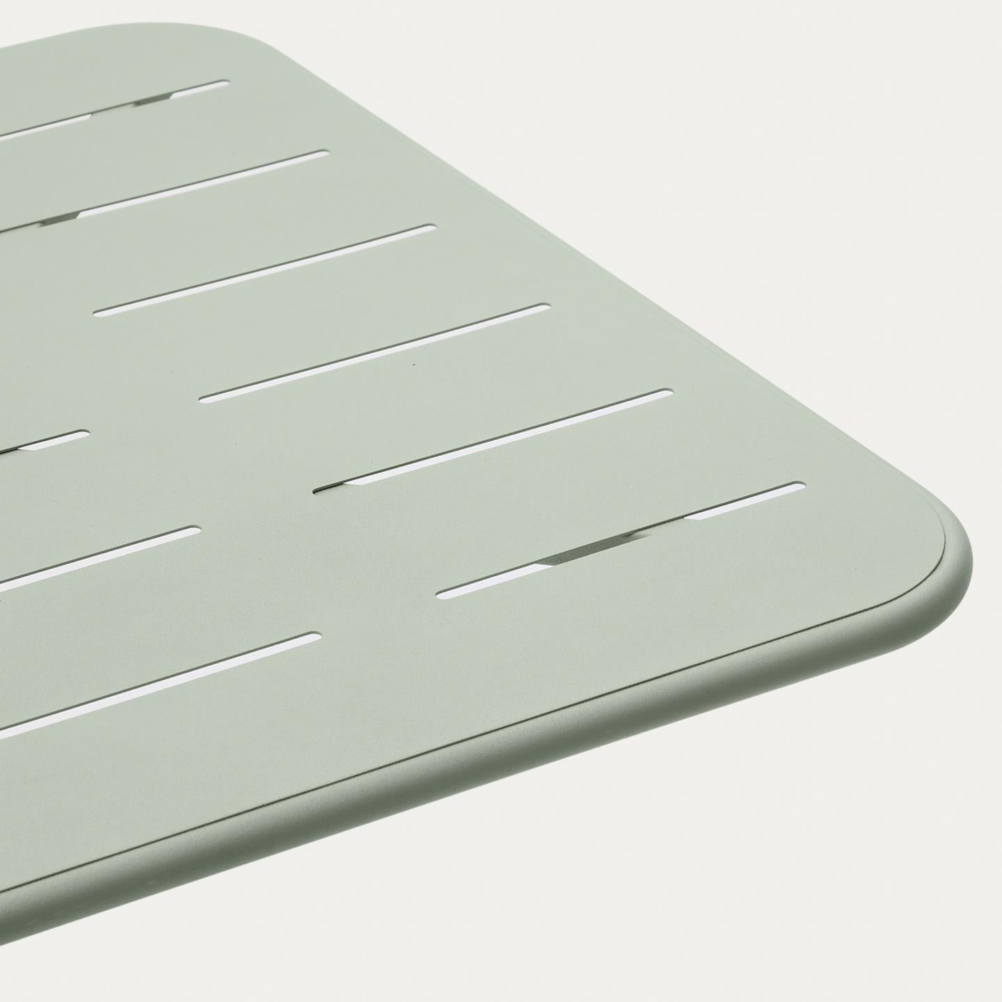 Kave Home Brai tuintafel 70x70 cm gegalvaniseerd Turquoise