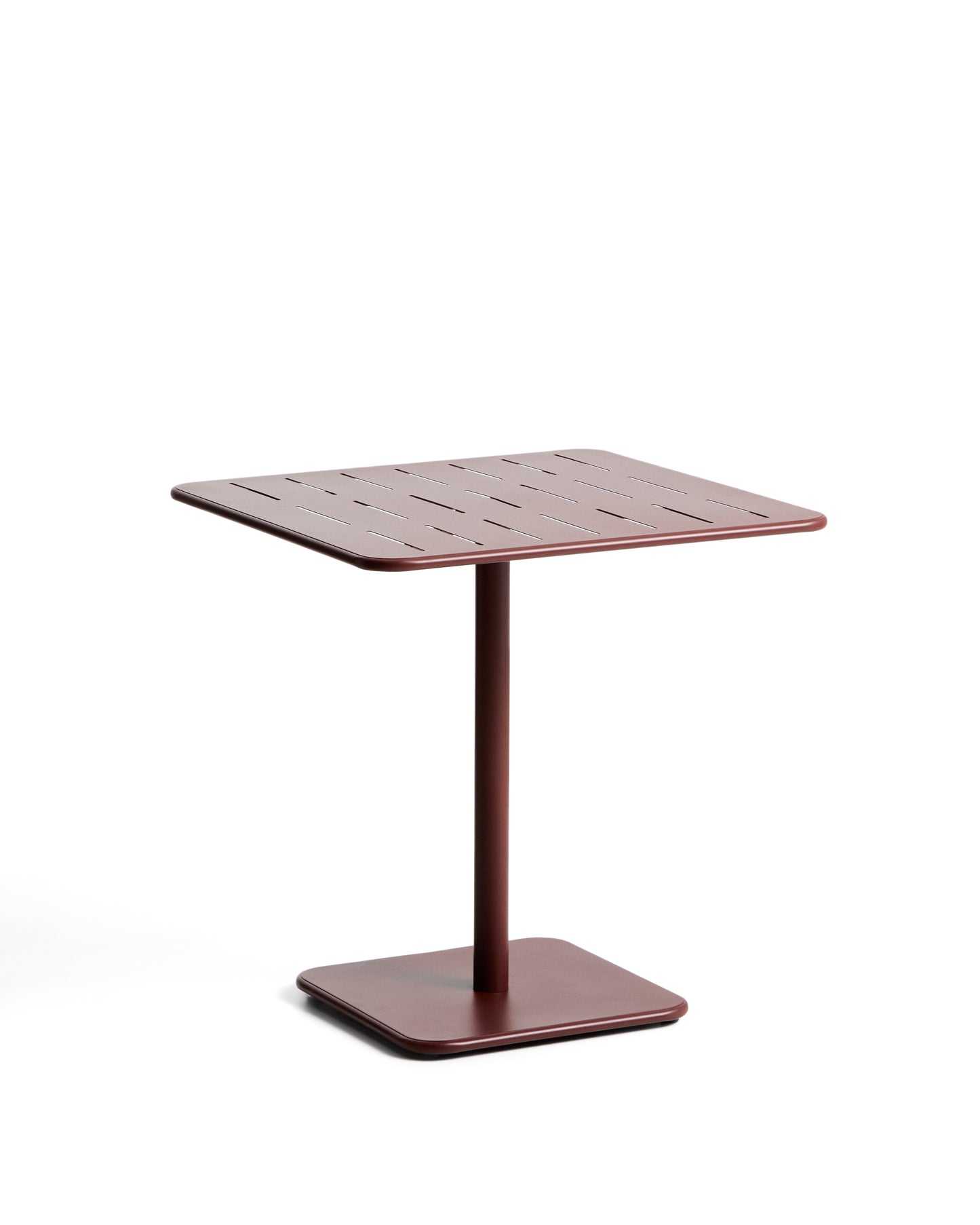 Kave Home Brai tuintafel 70x70 cm gegalvaniseerd Burgundy