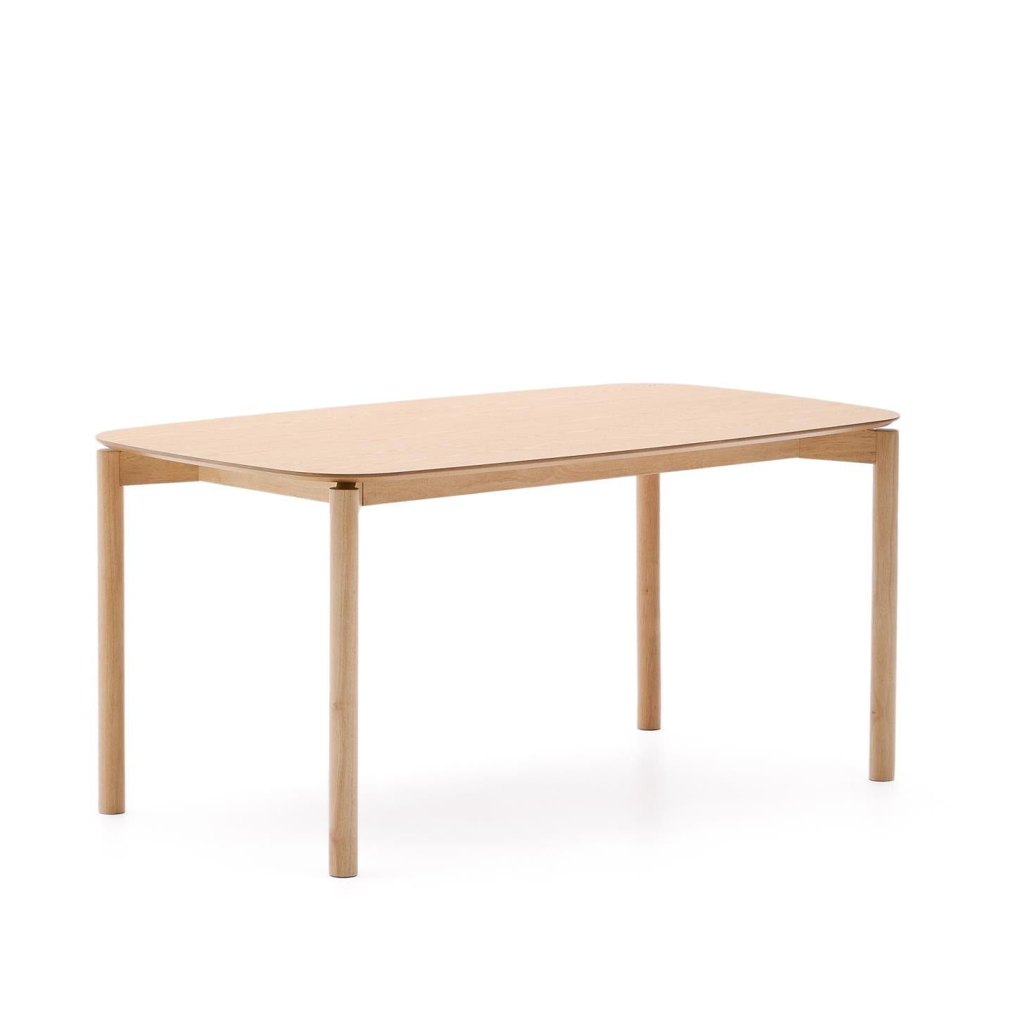 Kave Home Indara eettafel rechthoekig 160x90 cm Naturel