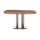 Kave Home Melvar eettafel 150x150 cm walnoot