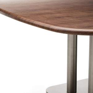 Kave Home Melvar eettafel 150x150 cm walnoot