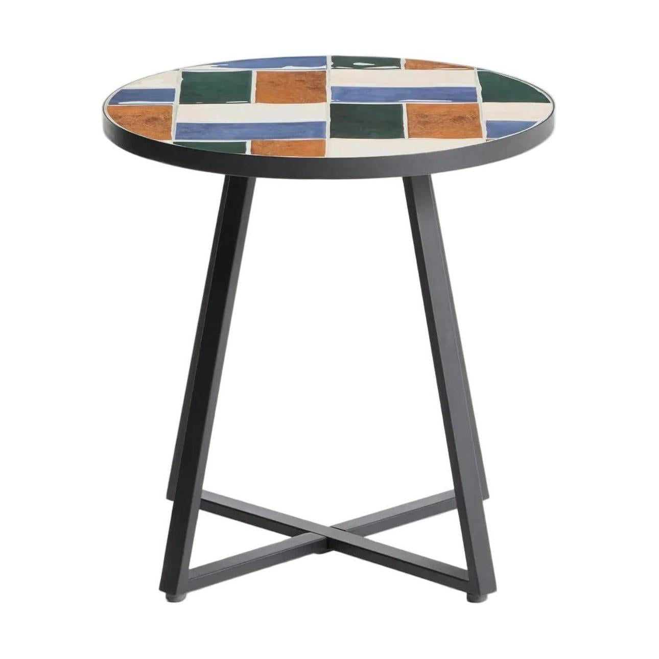 Kave Home Tella bijzettafel Ø45 cm Meerkleurig