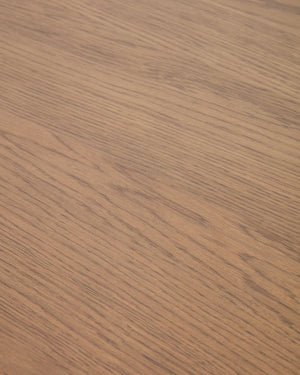 Kave Home Jondal eettafel uitschuifbaar 200(286)x100 cm eiken fineer Noten