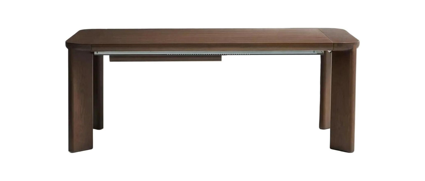 Kave Home Jondal eettafel uitschuifbaar 200(286)x100 cm eiken fineer Noten