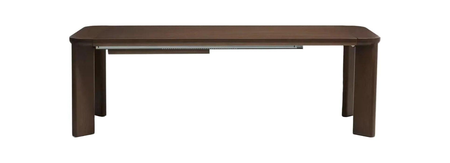 Kave Home Jondal eettafel uitschuifbaar 240(320)x100 cm eiken fineer Noten