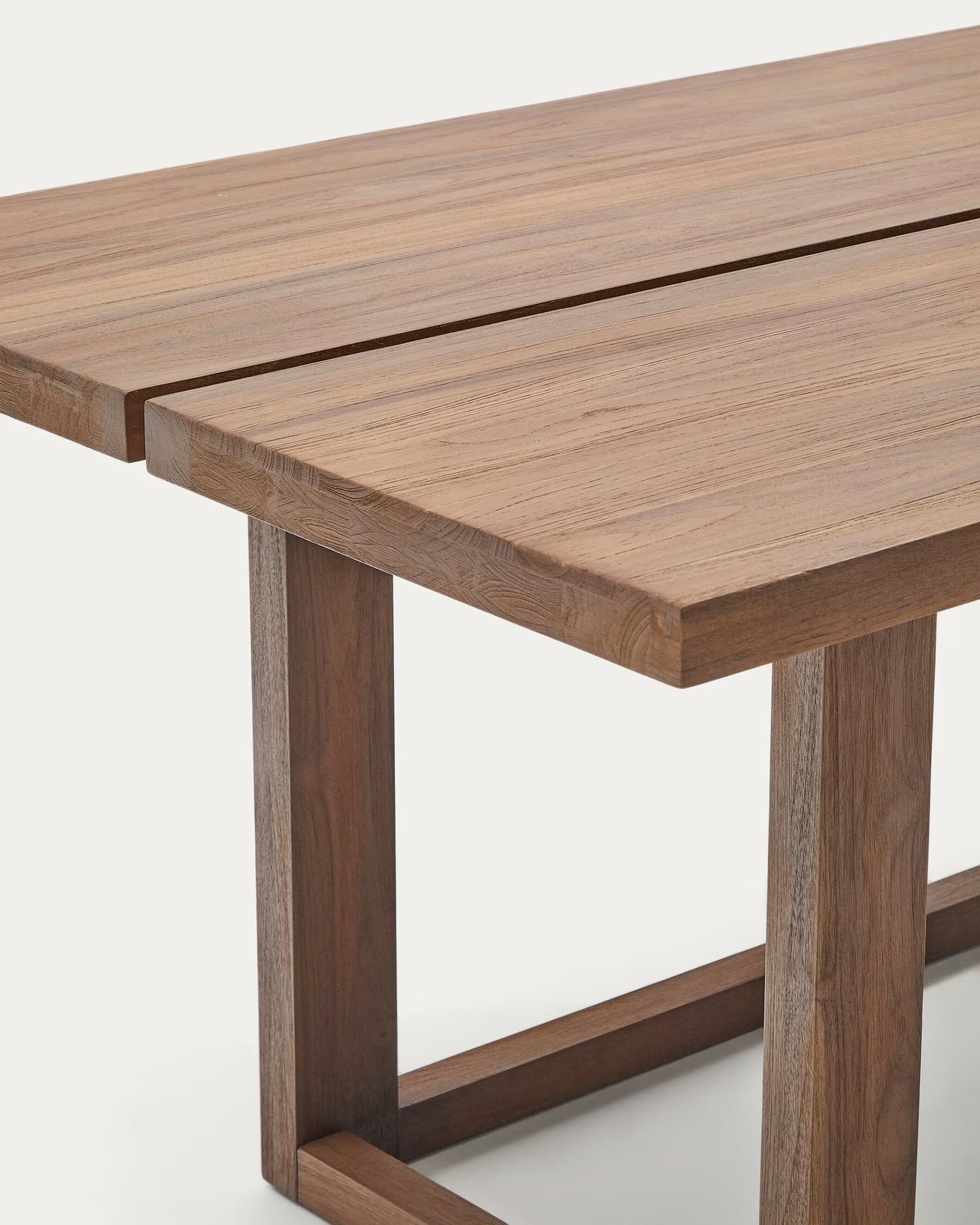 Kave Home Sashi eettafel 220x110 cm teakhout Bruin