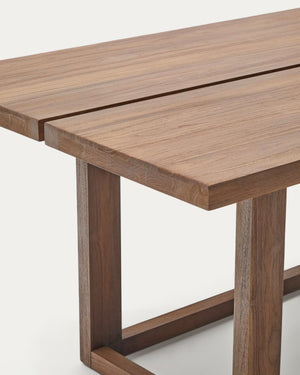 Kave Home Sashi eettafel 220x110 cm teakhout Bruin