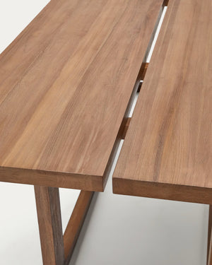 Kave Home Sashi eettafel 220x110 cm teakhout Bruin