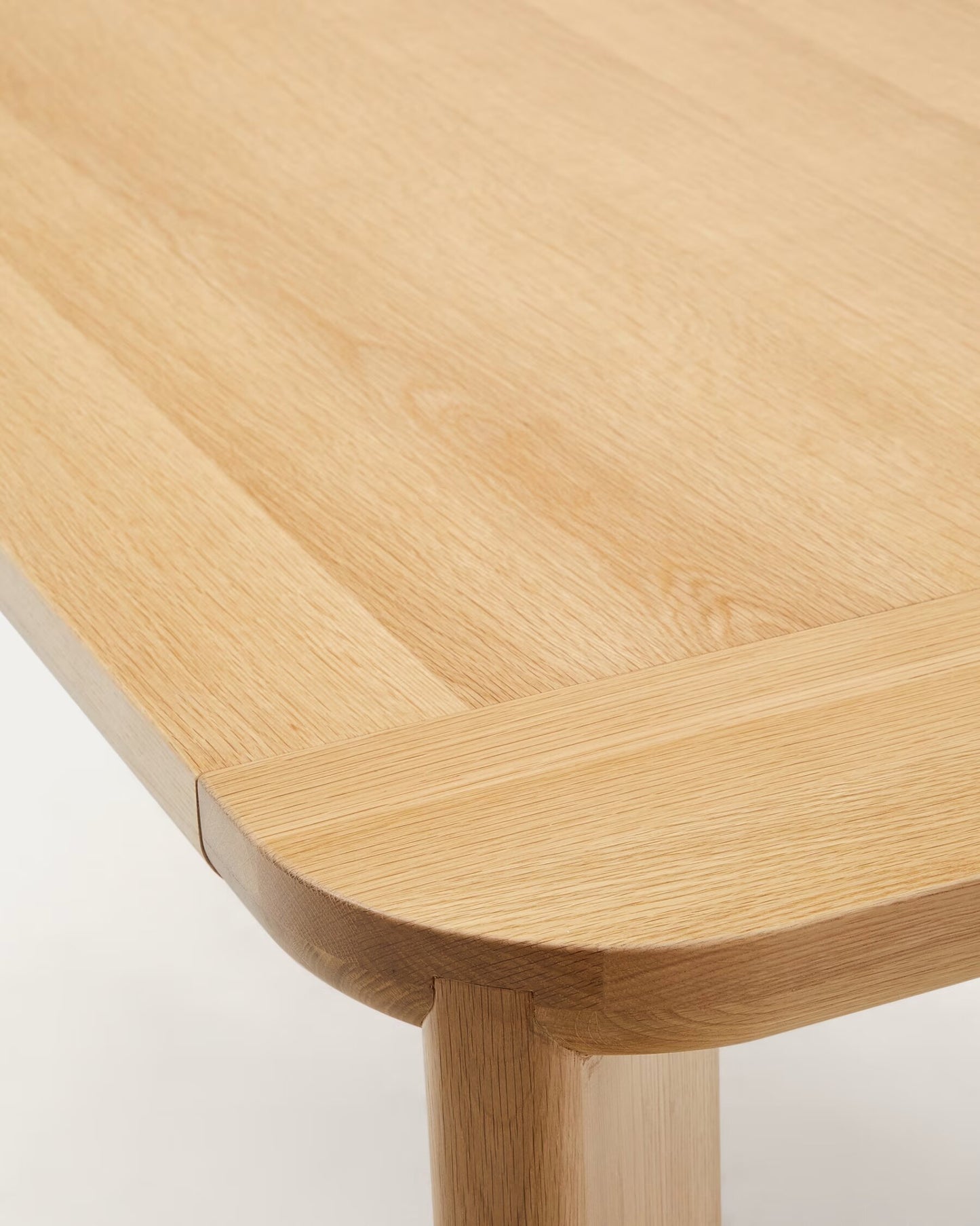 Kave Home Jondal eettafel uitschuifbaar 200(286)x100 cm eiken fineer Naturel
