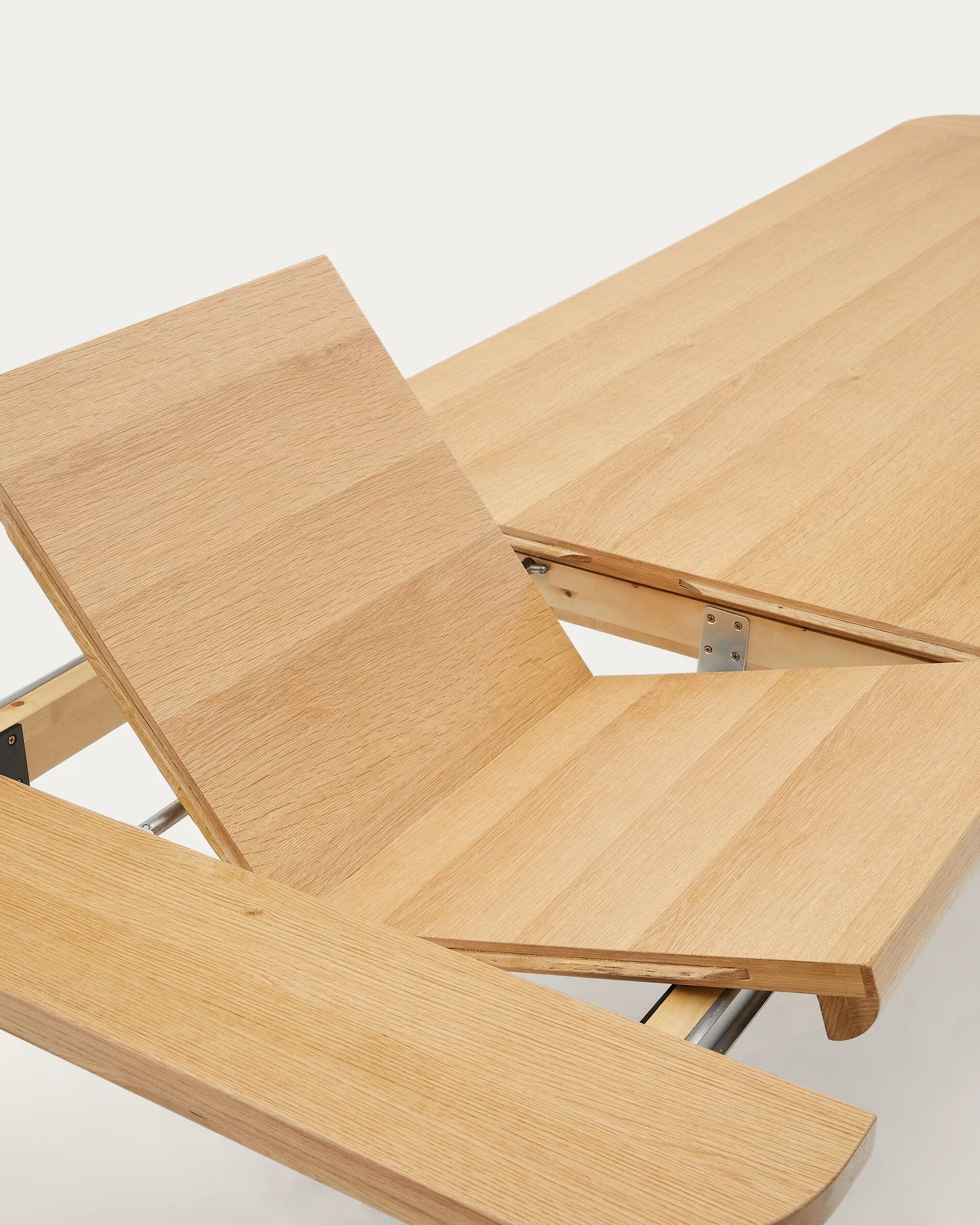Kave Home Jondal eettafel uitschuifbaar 200(286)x100 cm eiken fineer Naturel