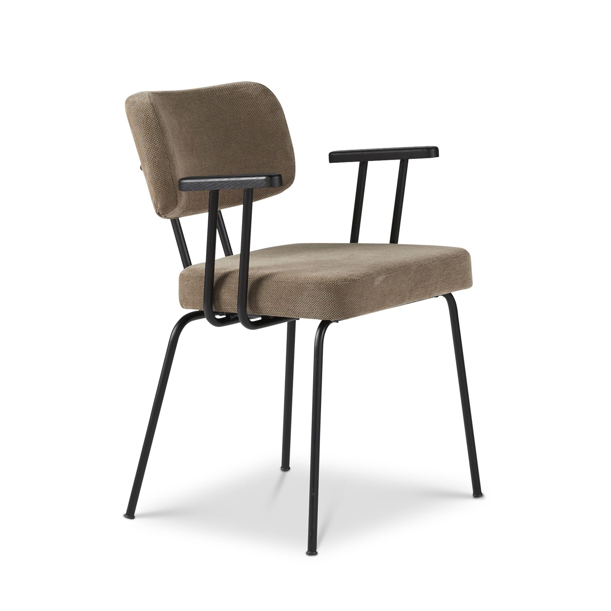 Dyyk Ted eetkamerstoel arm New Wool Green Antracite Black – HelloChair