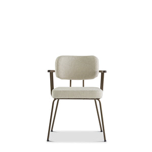 Dyyk Ted eetkamerstoel arm smoke anodic brown Rhythm Naturel