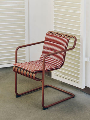 HAY Terrazza Folding zitkussen Bold Stripe Yellow